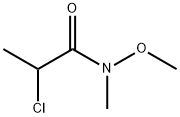 Propanamide,  2-chloro-N-methoxy-N-methyl- Structure