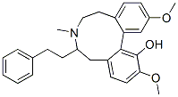 (-)-6,7,8,9-Tetrahydro-2,12-dimethoxy-7-methyl-6-phenethyl-5H-dibenz[d,f]azonin-1-ol 구조식 이미지