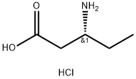 (R)-3-aMinopentanoic acid hydrochloride Structure