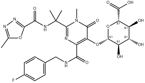 Raltegravir -D-Glucuronide Structure
