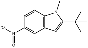 2-tert-butyl-1-methyl-5-nitro-1H-indole Structure