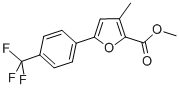 METHYL 3-METHYL-5-[4-(TRIFLUOROMETHYL)PHENYL]-2-FUROATE Structure