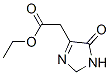 1H-Imidazole-4-acetic  acid,  2,5-dihydro-5-oxo-,  ethyl  ester Structure