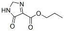 1H-이미다졸-4-카르복실산,2,5-디히드로-5-옥소-,프로필에스테르 구조식 이미지