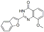 4(3H)-Quinazolinone,  2-(2-benzofuranyl)-8-methoxy- Structure