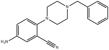 5-AMino-2-(4-benzylpiperazin-1-yl)benzonitrile Structure