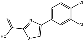 4-(3,4-Dichlorophenyl)thiazole-2-carboxylic Acid Structure