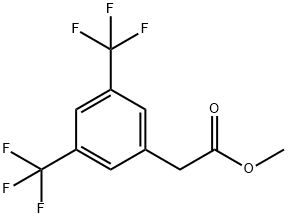 methyl 2-(3,5-bis(trifluoromethyl)phenyl)acetate Structure