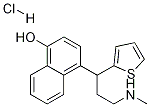 4-[3-(Methylamino)-1-(2-thienyl)propyl]-1-naphthalenol hydrochloride Structure