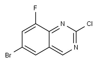 6-BroMo-2-chloro-8-fluoroquinazoline Structure