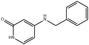 4-(벤질아미노)피리딘-2(1H)-온 구조식 이미지