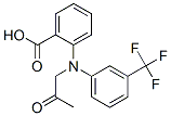 Benzoic  acid,  2-[(2-oxopropyl)[3-(trifluoromethyl)phenyl]amino]- Structure