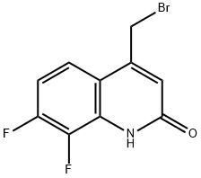 4-(bromomethyl)-7,8-difluoroquinolin-2(1H)-one Structure