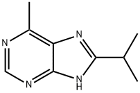 9H-퓨린,6-메틸-8-(1-메틸에틸)- 구조식 이미지