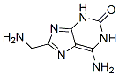 2H-Purin-2-one,  6-amino-8-(aminomethyl)-1,3-dihydro- Structure