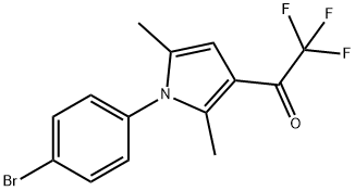 1-[1-(4-BROMOPHENYL)-2,5-DIMETHYL-1H-PYRROL-3-YL]-2,2,2-TRIFLUORO-1-ETHANONE 구조식 이미지