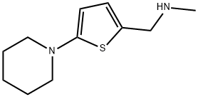 N-methyl-[(5-piperidinothien-2-yl)methyl]amine Structure