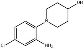 1-(2-Amino-4-chlorophenyl)-4-piperidinol 구조식 이미지
