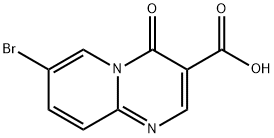 7-Bromo-4H-pyrido[1,2-a]pyrimidine-4-oxo-3-carboxylic acid 구조식 이미지