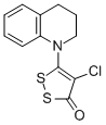 3H-1,2-DITHIOL-3-ONE, 4-CHLORO-5-(3,4-DIHYDRO-1(2H)-QUINOLINYL)- Structure