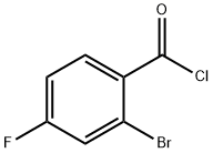 2-BROMO-4-FLUOROBENZOYL CHLORIDE 구조식 이미지