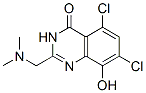 4(3H)-Quinazolinone,  5,7-dichloro-2-[(dimethylamino)methyl]-8-hydroxy- Structure