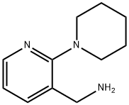 3-피리딘메타나민,2-(1-피페리디닐)- 구조식 이미지