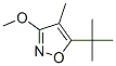 Isoxazole, 5-(1,1-dimethylethyl)-3-methoxy-4-methyl- (9CI) 구조식 이미지