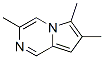 Pyrrolo[1,2-a]pyrazine,  3,6,7-trimethyl- Structure