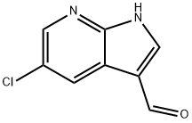 5-Chloro-7-azaindole-3-carboxaldehyde 구조식 이미지