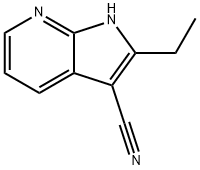 1H-Pyrrolo[2,3-b]pyridine-3-carbonitrile, 2-ethyl- Structure