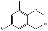 (5-BROMO-2-METHOXY-3-메틸페닐)메탄올 구조식 이미지