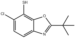 6-CHLORO-2-(1,1-DIMETHYLETHYL)-7-BENZOXAZOLETHIOL Structure