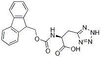 (S)-2-((((9H-fluoren-9-yl)Methoxy)carbonyl)aMino)-3-(2H-tetrazol-5-yl)propanoic acid 구조식 이미지
