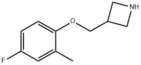3-(4-플루오로-2-메틸-페녹시메틸)-아제티딘 구조식 이미지