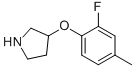 3-(2-Fluoro-4-methyl-phenoxy)-pyrrolidine Structure