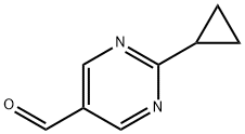2-사이클로프로필피리미딘-5-카브알데하이드 구조식 이미지