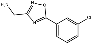 [5-(3-chlorophenyl)-1,2,4-oxadiazol-3-yl]methylamine 구조식 이미지