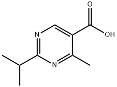 2-이소프로필-4-메틸-5-피리미딘카르복실산(염분데이터:무료) 구조식 이미지