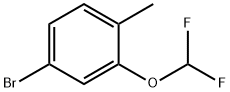 4-Bromo-2-difluoromethoxy-1-methyl-benzene Structure