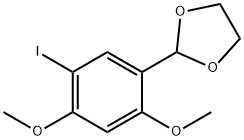 2-(5-아이오도-2,4-디메톡시-페닐)-[1,3]디옥솔란 구조식 이미지