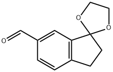 6-FORMYL-INDAN-1-ONE 1,2-ETHANEDIOL KETAL Structure