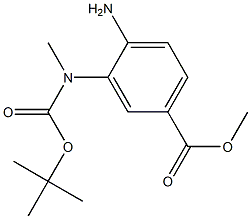 4-AMINO-3-(TERT-BUTOXYCARBONYL-METHYL-AMINO)-BENZOIC ACID METHYL ESTER Structure