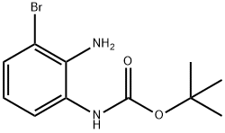 (2-AMINO-3-BROMO-PHENYL)-CARBAMIC ACID TERT-BUTYL ESTER Structure