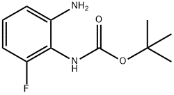 (2-아미노-6-FLUORO-PHENYL)-탄소산TERT-BUTYL에스테르 구조식 이미지