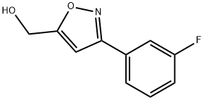 [3-(3-FLUORO-PHENYL)-ISOXAZOL-5-YL]-METHANOL 구조식 이미지