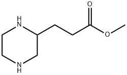 3-PIPERAZIN-2-YL-PROPIONIC ACID METHYL ESTER 구조식 이미지