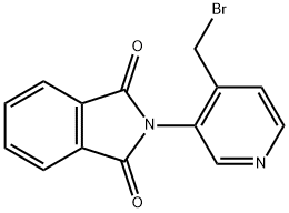 4-브로모메틸-3-프탈리미도-피리딘 구조식 이미지