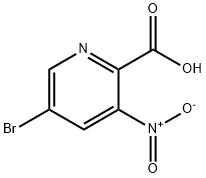 5-BROMO-3-NITROPYRIDINE-2-CARBOXYLIC ACID 구조식 이미지