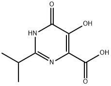 5,6-DIHYDROXY-2-ISOPROPYL-PYRIMIDINE-4-CARBOXYLIC ACID Structure